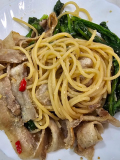和風味噌五花肉義大利麵 的食譜成品照片