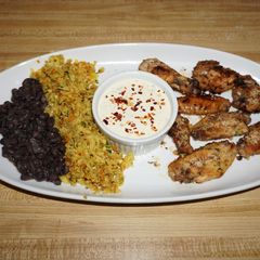 A picture of Yellow cauliflower rice.