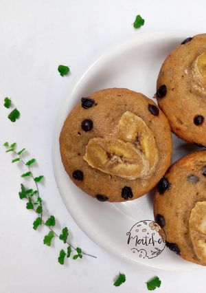 Foto resep Banana Muffin. No mixer