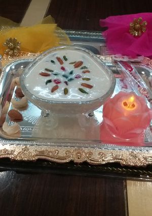 A picture of Rice Phirni.