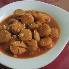 A picture of Sosis Saus Spaghetti.