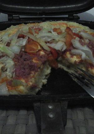Foto resep pizza teflon / happy call anti gagal 
