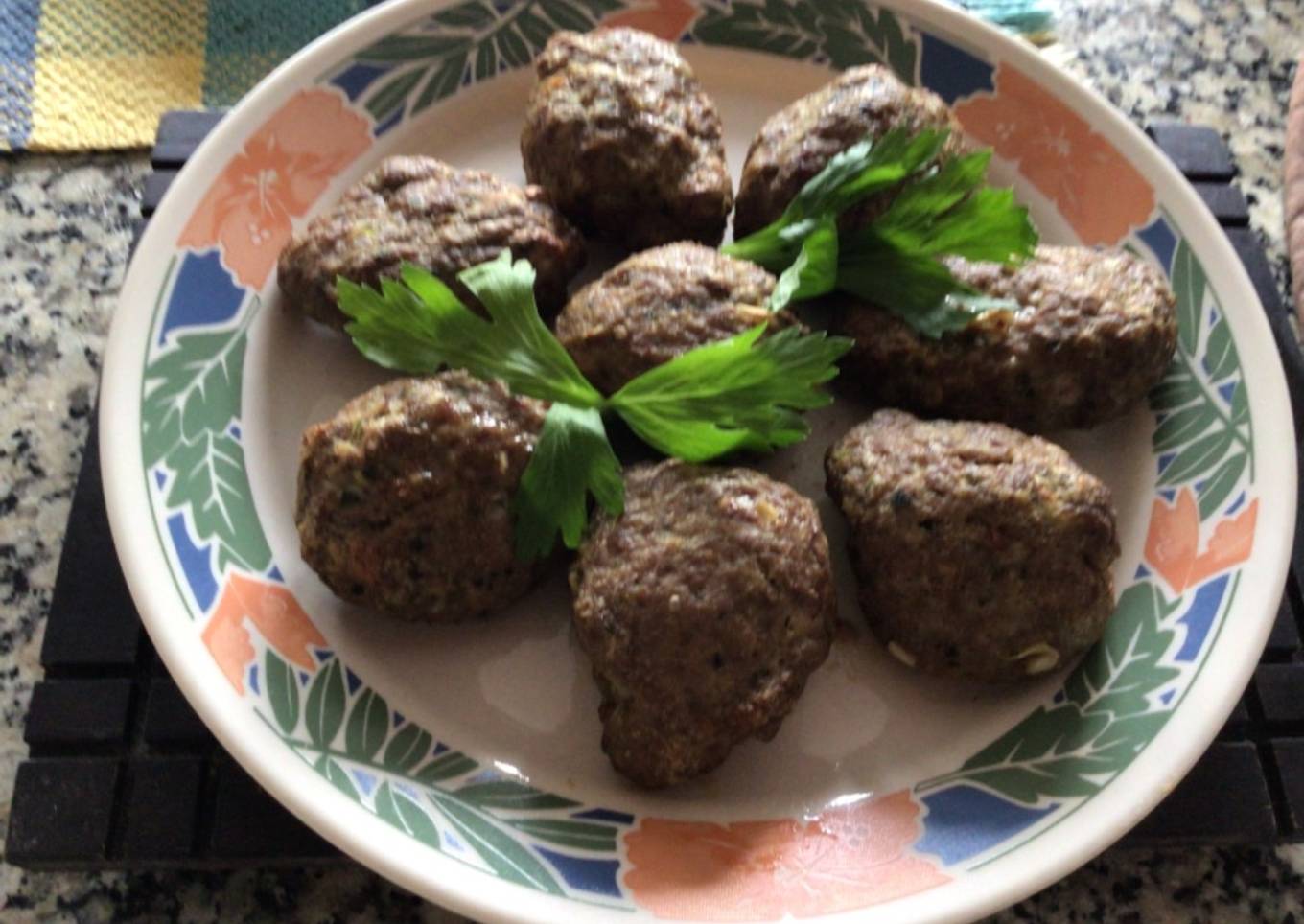 Tortitas de carne molida al horno