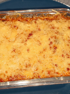 Una foto de Parmentier de patata con boloñesa