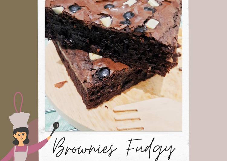 Resep Brownies Fudgy (Shinny, Crust, Fudgy) Anti Gagal