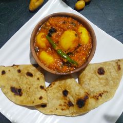 Kashmiri dum aloo A picture of Kashmiri dum aloo.