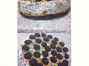 Una foto de torta helada de oreo