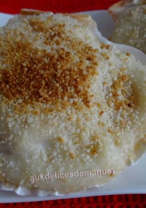 Une photo de Coquilles Saint-Jacques gratinées