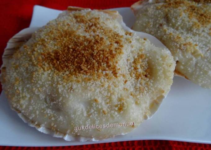 Coquilles Saint-Jacques gratinées