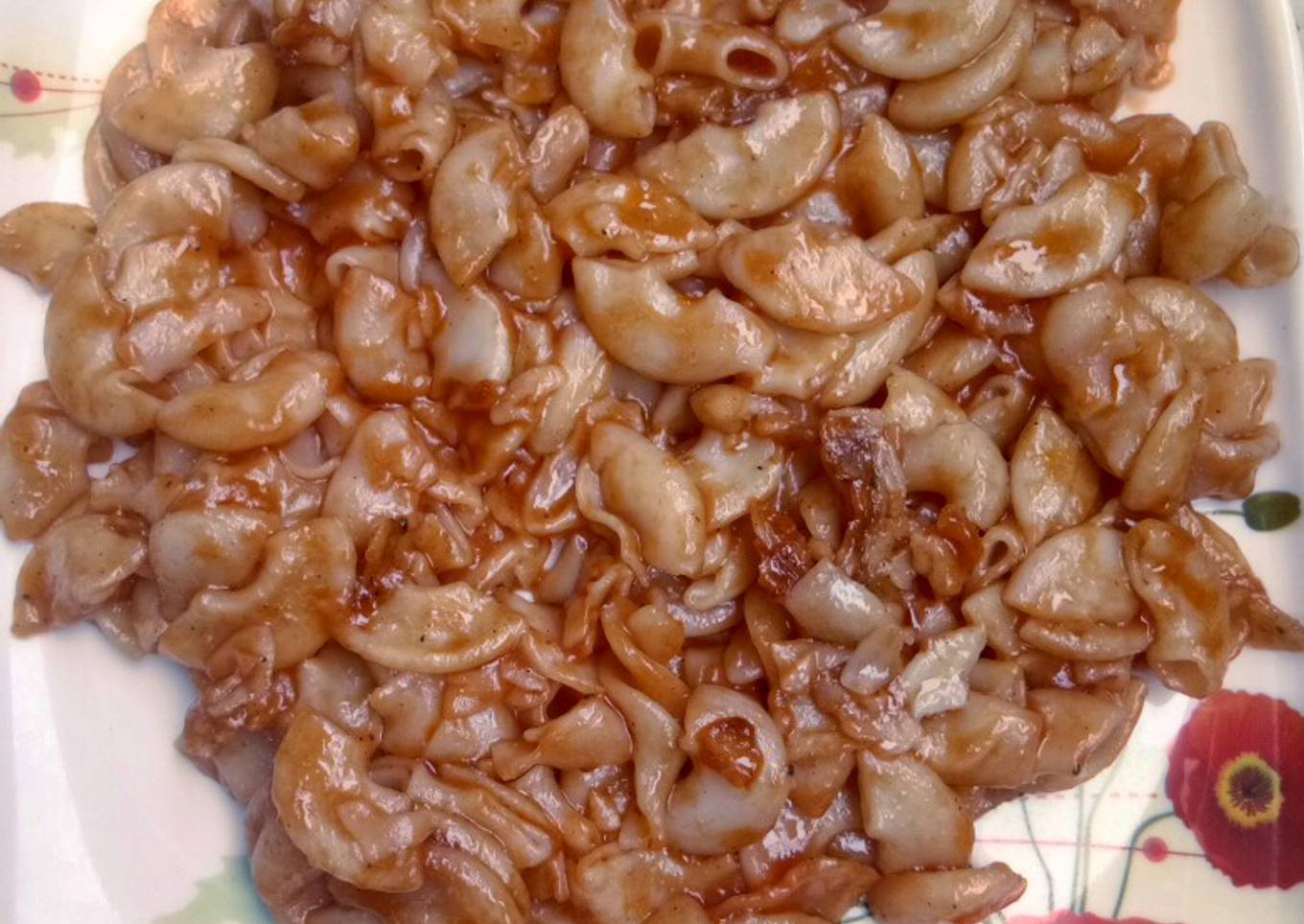 Ketchup Macaroni Pasta