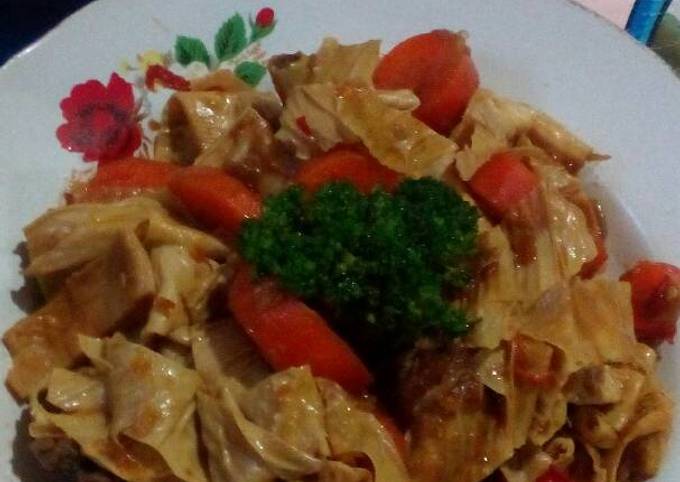 Tumis wortel & kembang tahu