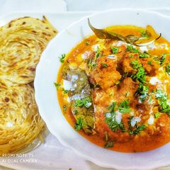 Easy Restaurant style Butter chicken with lachha paratha recipe A picture of Easy Restaurant style Butter chicken with lachha paratha recipe.