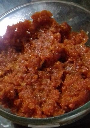 A picture of Gajar ka halva.