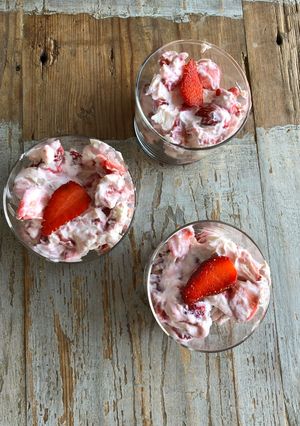 Une photo de Verrines aux fraises