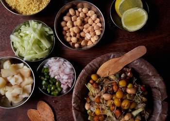 Easy Recipe Chickpea  peanut chaat Home Style