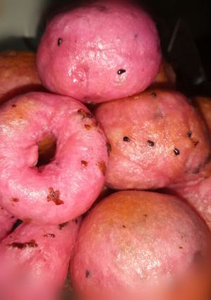 Foto resep Donat buah naga