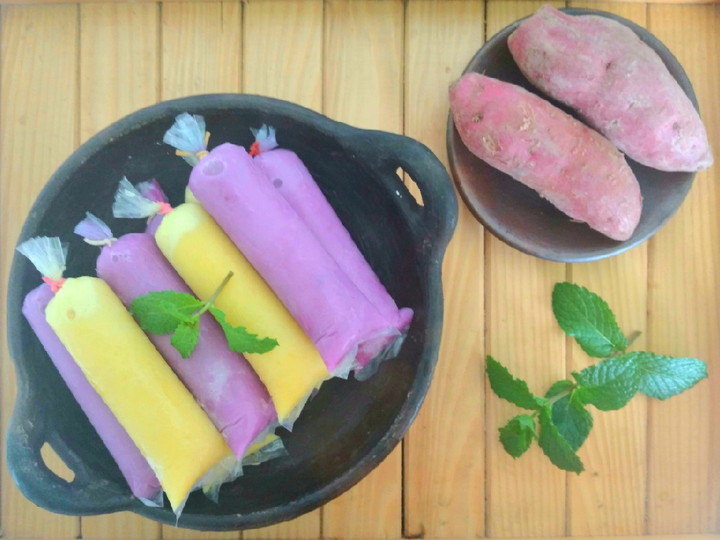 Cara Gampang Membuat Es Lilin - Ubi Ungu Ubi Kuning, Enak Banget