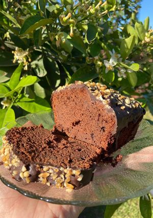 Una foto de Budín de cerveza negra y chocolate