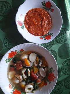 Foto resep Sup seafood kangkung kuah tomyam