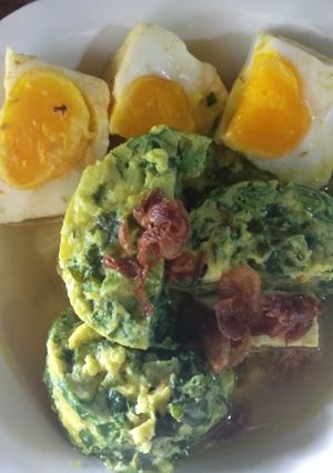 Foto resep SOP tahu telur bayam