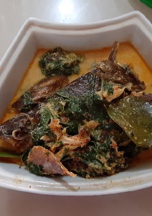 Foto resep Gulai ikan salai baung daun ubi