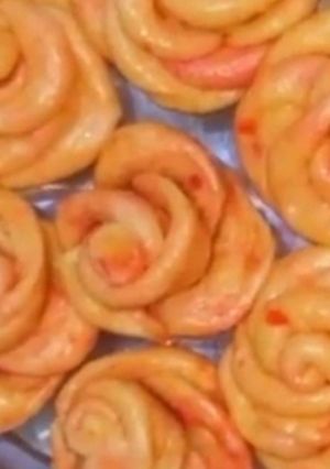 A picture of Steamed rose buns.