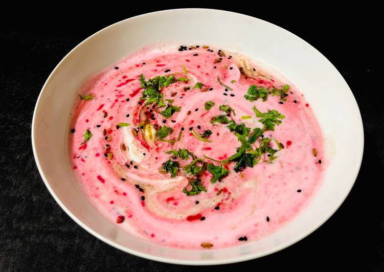 Simple Way to Make Homemade Beetroot Raita