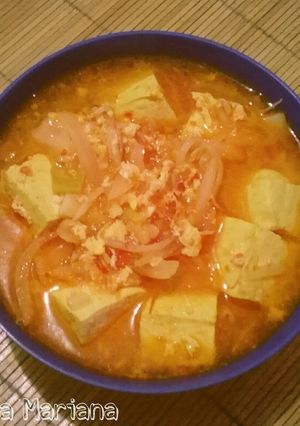 Foto resep Sundubu Jjigae (Sup Tahu Pedas)