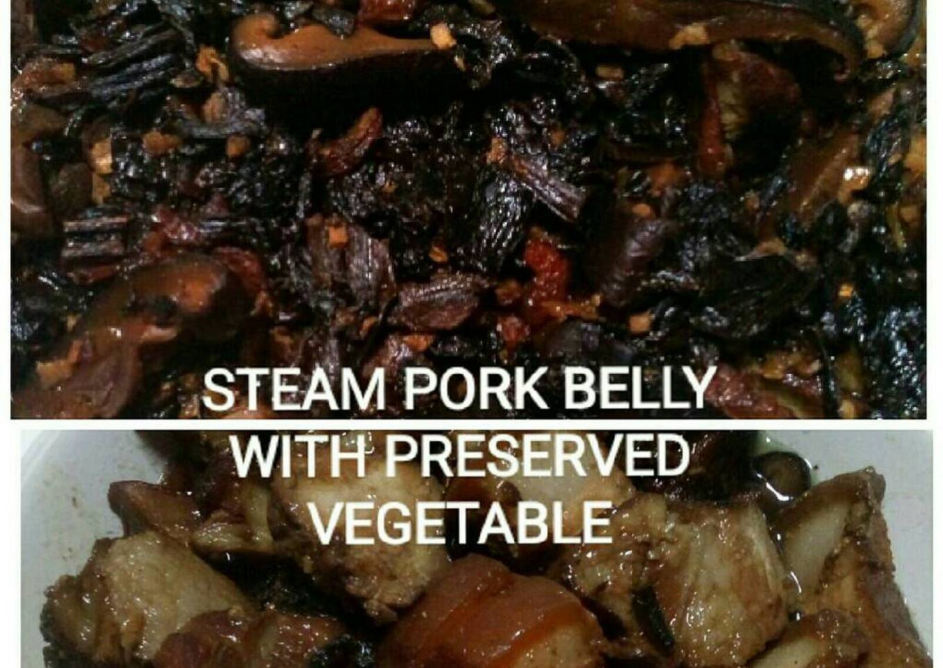 Steam pork belly