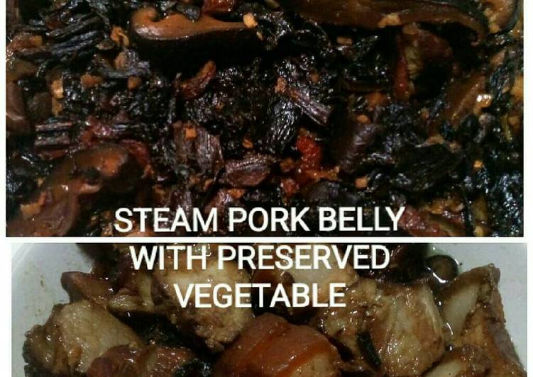 Steam pork belly