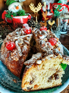 Una foto de Pan dulce Navideño tipo "Genovés"
