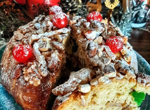 Una foto de Pan dulce Navideño tipo "Genovés"