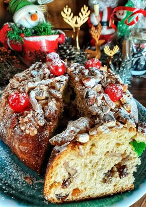 Una foto de Pan dulce Navideño tipo "Genovés"