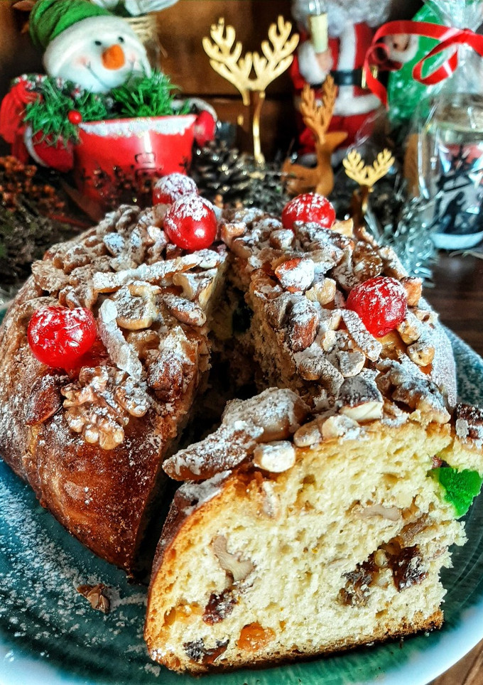 Una foto de Pan dulce Navideño tipo "Genovés"