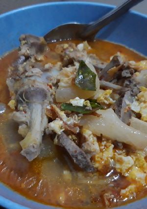 Foto resep Seblak Kuah Kikil Telor Tulang DEBM/Keto