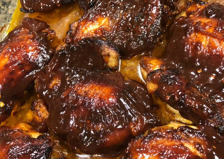 How to Prepare Homemade Balsamic Glazed Roasted Chicken Thighs