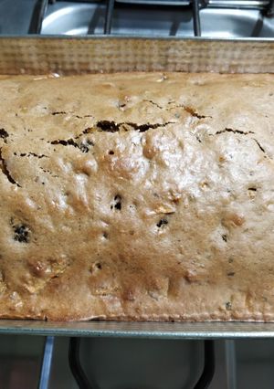 Una foto de Torta húmeda de frutas muy fácil y económica