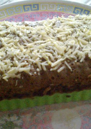 Foto resep Brownies pandan coklat parut keju
