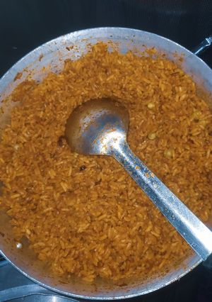 A picture of Party jollof rice.