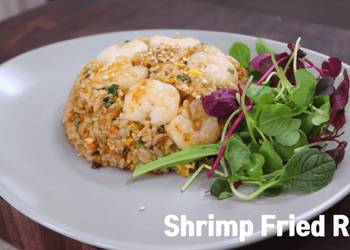 Easy Fast Cooking Shrimp and Chicken Fried Rice Delicious Nutritious