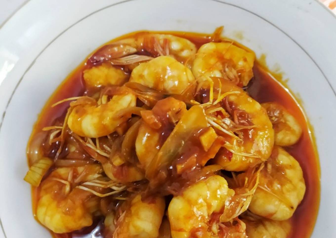 Udang saus mentega