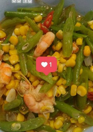Foto resep Tumis Buncis Jagung Udang