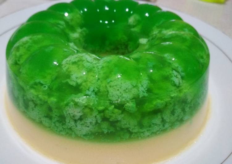 Puding Lumut mentega Low carbo, sugar free