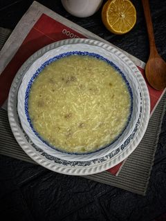 صورة لوصفة شوربة الشوفان باللحم