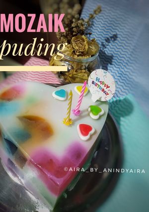 Foto resep Mozaik Puding Ulang Tahun