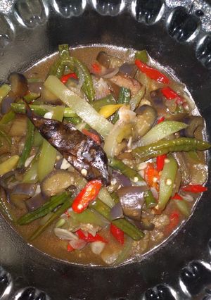 Foto resep Tumis labu siam kacang panjang dan terong