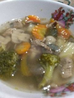 Foto resep Sup daging jamur kancing rempah