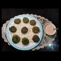 A picture of Palak Cheese Kebeb.