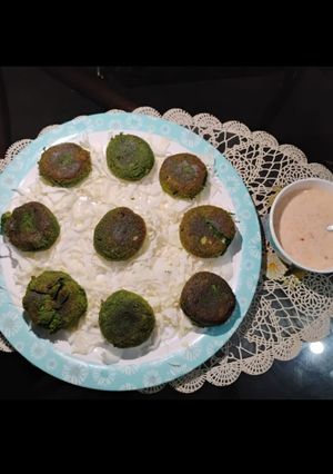 A picture of Palak Cheese Kebeb.