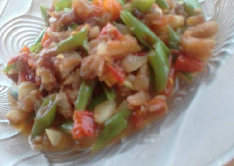Resep Tumis Buncis Ikan Asin Lezat